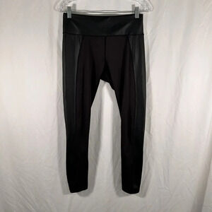 Splendid Leggings Women's Medium Black Faux Leather Pull On Mid Rise